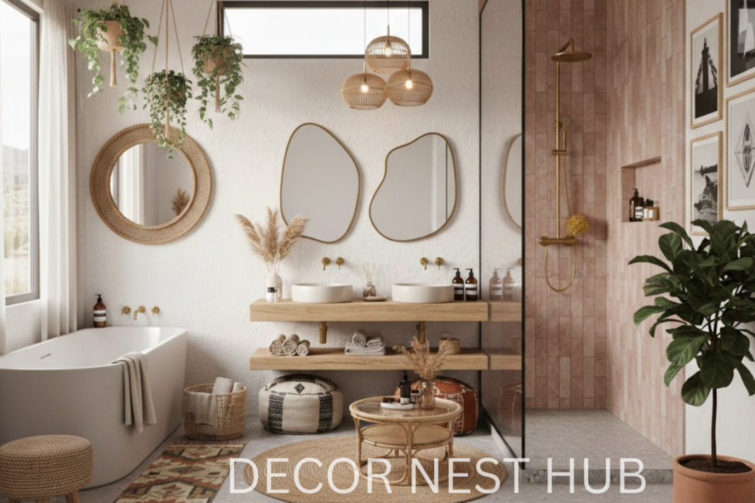 Modern Boho Bathroom